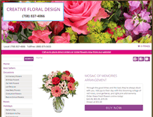 Tablet Screenshot of creativefloralandgifts.com